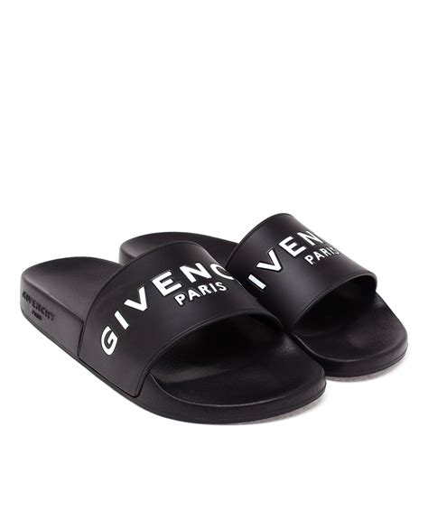 givenchy slides fur sale|Givenchy slides white and black.